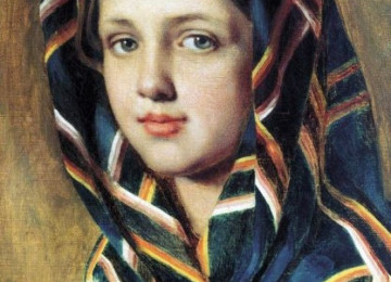 Описание картины алексея венецианова «девушка в платке»