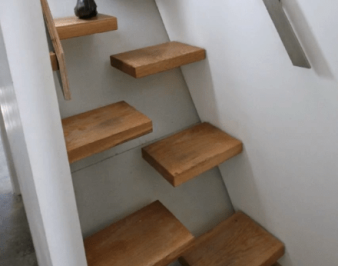 Создание лестницы «гусиный шаг»: обзор материалов и технологий (20 фото)