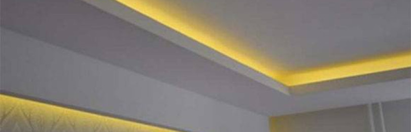 Как обустраивается скрытая подсветка потолка