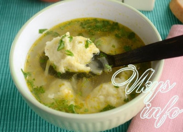 Суп с галушками – 4 вкусных рецепта пошагово с фото