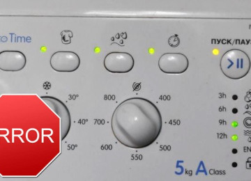 Коды ошибок (неисправностей) стиральных машин индезит и аристон