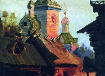 Описание картины андрея рябушкина «улица старой москвы»
