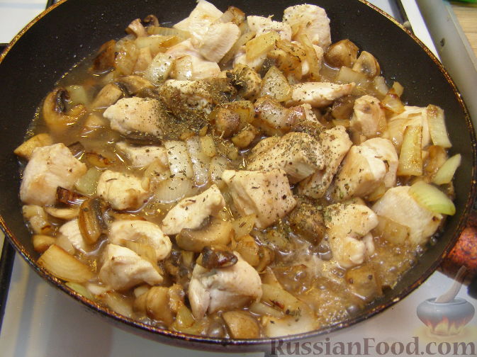 Мясо курицы с грибами: фото и рецепты, как приготовить куриное мясо в духовке и на сковороде