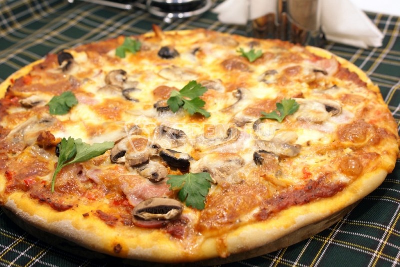 Пицца с белыми грибами: рецепт с фото, как приготовить в домашних условиях