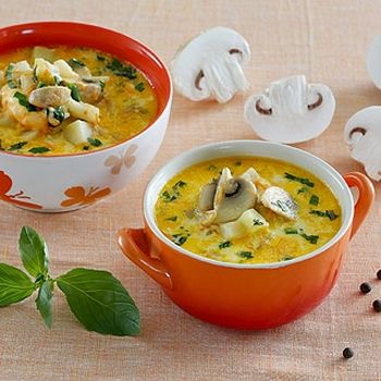 Рыбный суп из плавленых сырков с шампиньонами: рецепты грибных блюд с сыром