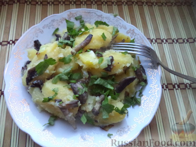 Вареная картошка с грибами: фото, рецепты, как приготовить отварной картофель с грибами
