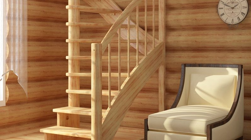 Деревянная лестница из сосны преимущества и особенности