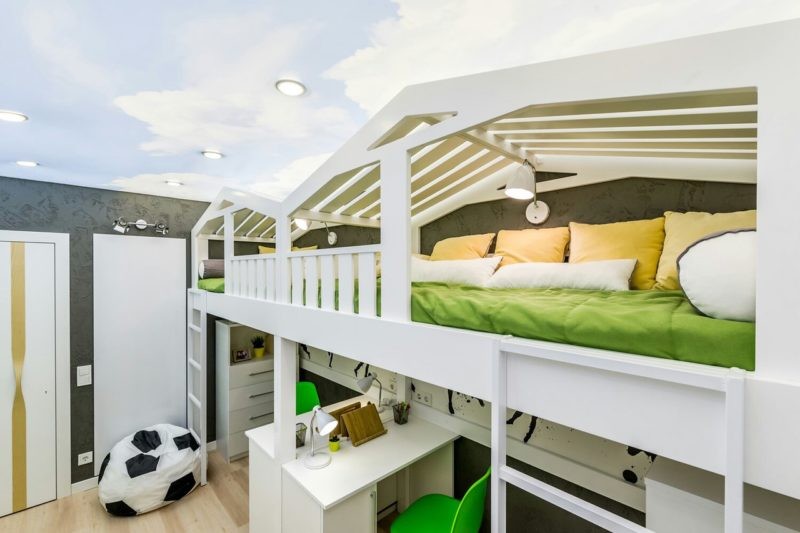 Дизайн мансарды: оформление детской комнаты и спальни