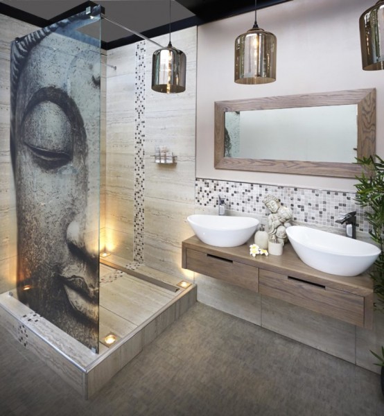 Элегантный и роскошный дизайн ванной комнаты