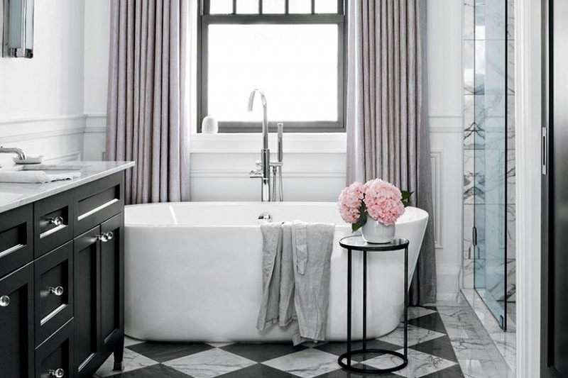 Элегантный и роскошный дизайн ванной комнаты