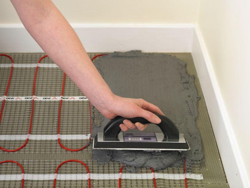 Электрический теплый пол под плитку: правила укладки