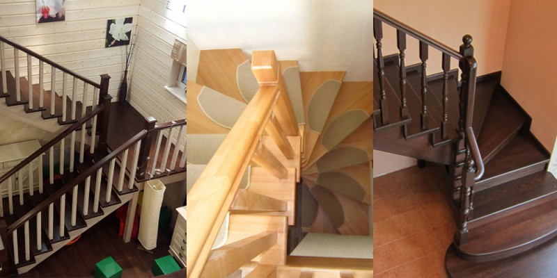 Г образная лестница: деревянные конструкции с площадкой, материалы и особенности