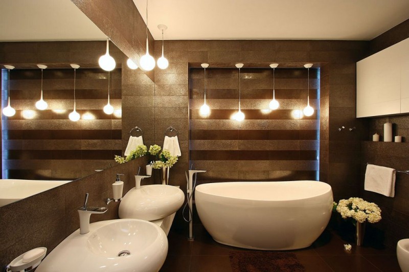 Как организовать освещение в ванной: схемы проводки, типы ламп