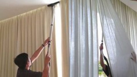 Как осуществляется химчистка штор на дому и с выездом профессионалами