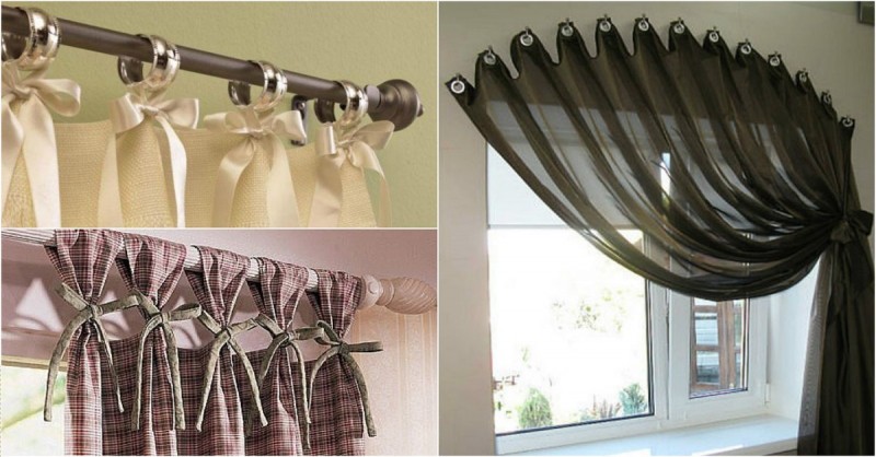 Как повесить шторы: традиционные и оригинальные способы