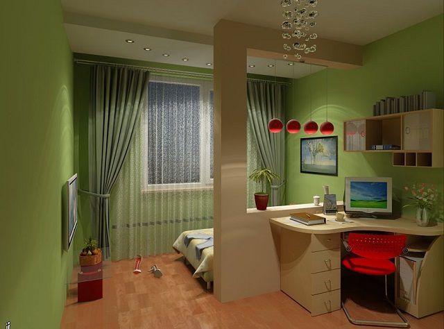 Как разделить комнату с помощью штор: гостиную, спальню, детскую