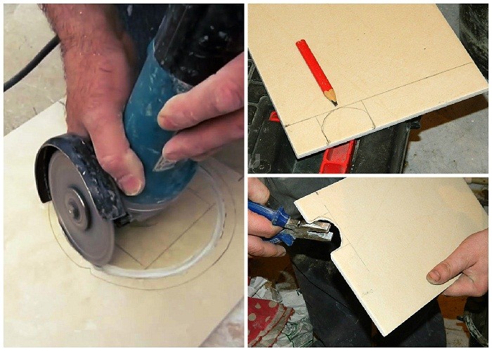 Как резать керамическую плитку болгаркой