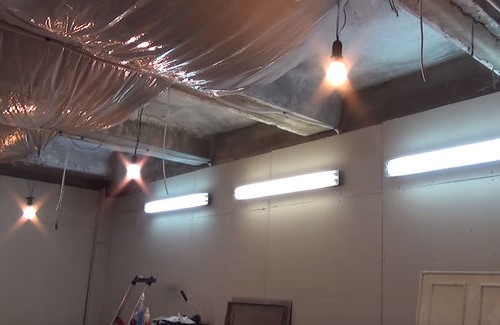 Как сделать освещение в гараже своими руками