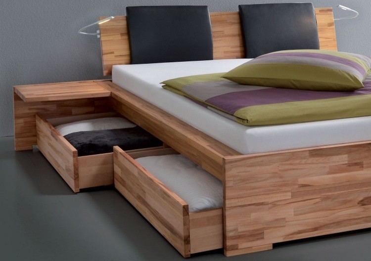 Кровать двуспальная с выдвижными ящиками своими руками: пошаговая инструкция