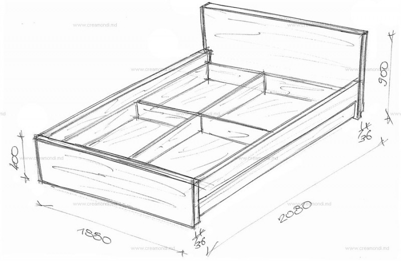 Кровать своими руками: чертежи и схема работы (фото)
