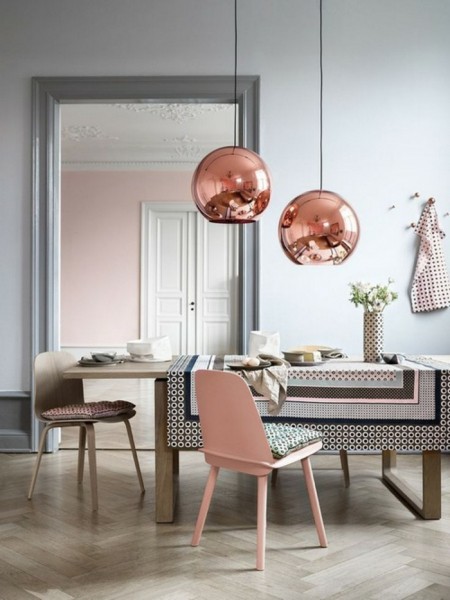 Модные идеи дизайна интерьера в розовом цвете