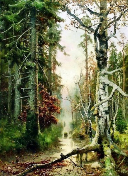Описание картины юлия клевера «лес»
