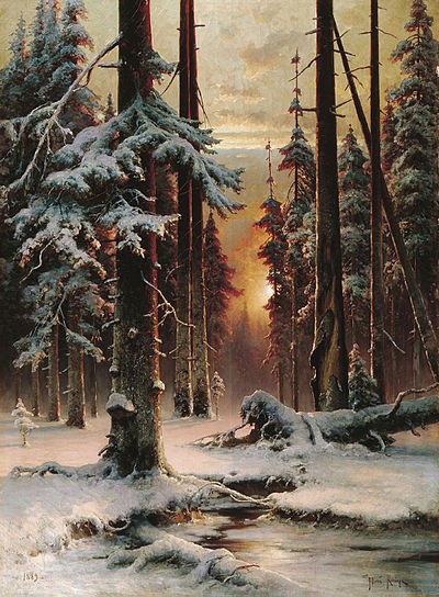 Описание картины юлия клевера «лес»