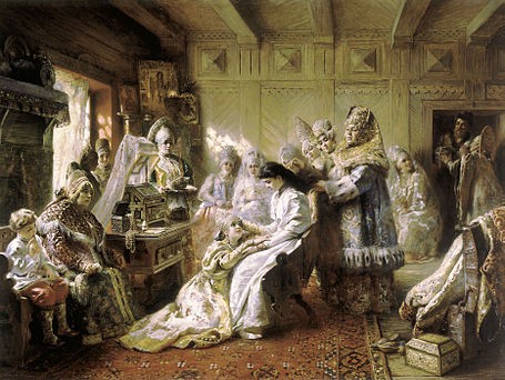 Описание картины константина маковского «боярский свадебный пир»
