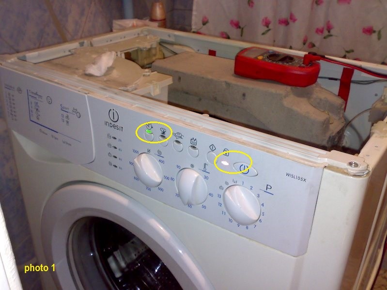 Разборка стиральной машины indesit