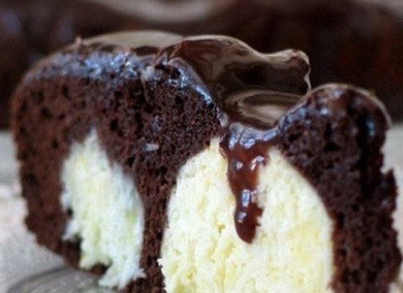 Шоколадный торт с творожными шариками рецепт с фото