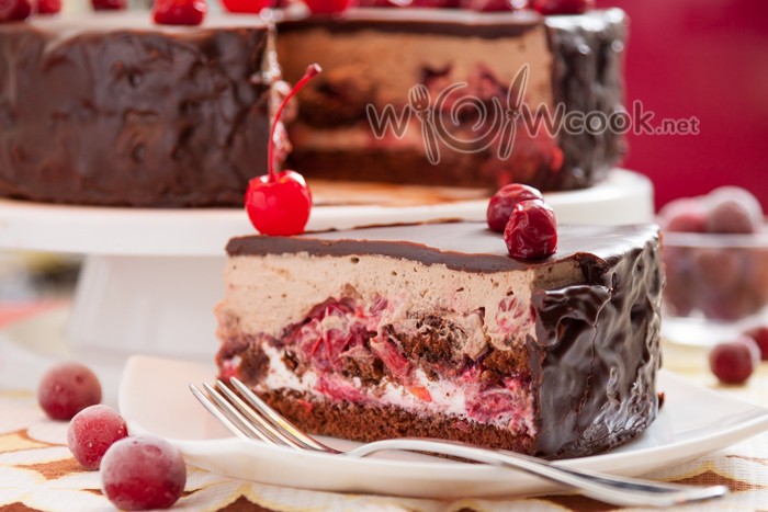 Шоколадный торт со сметанным кремом «звезда» рецепт с фото