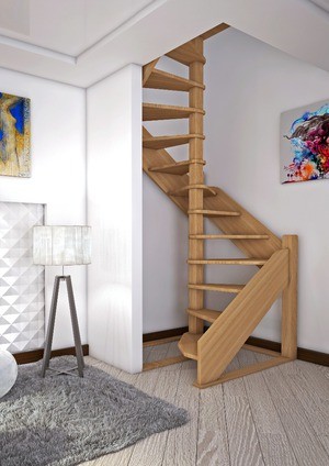 Винтовая лестница своими руками из дерева: элементы конструкции