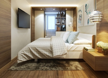 Кровать в маленькой спальне: нестандартные решения