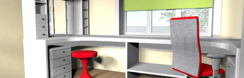 Детская комната со столом у окна – фото, идеи интерьера детской со столом вдоль окна